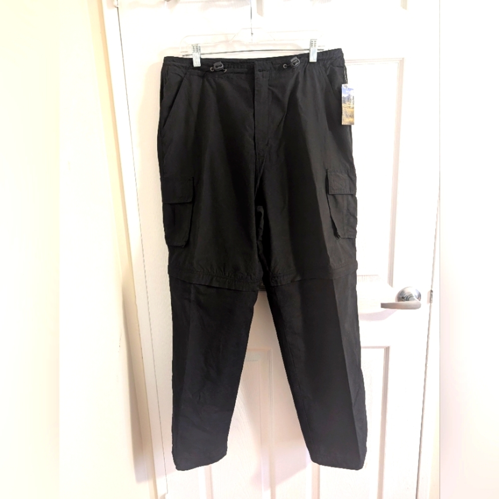 NWT Wind River Outfitters outdoor hiking cargo pants shorts combo Black SZ XL